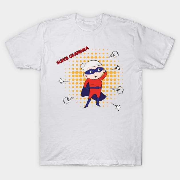 Super Grandma 5 T-Shirt by grafart